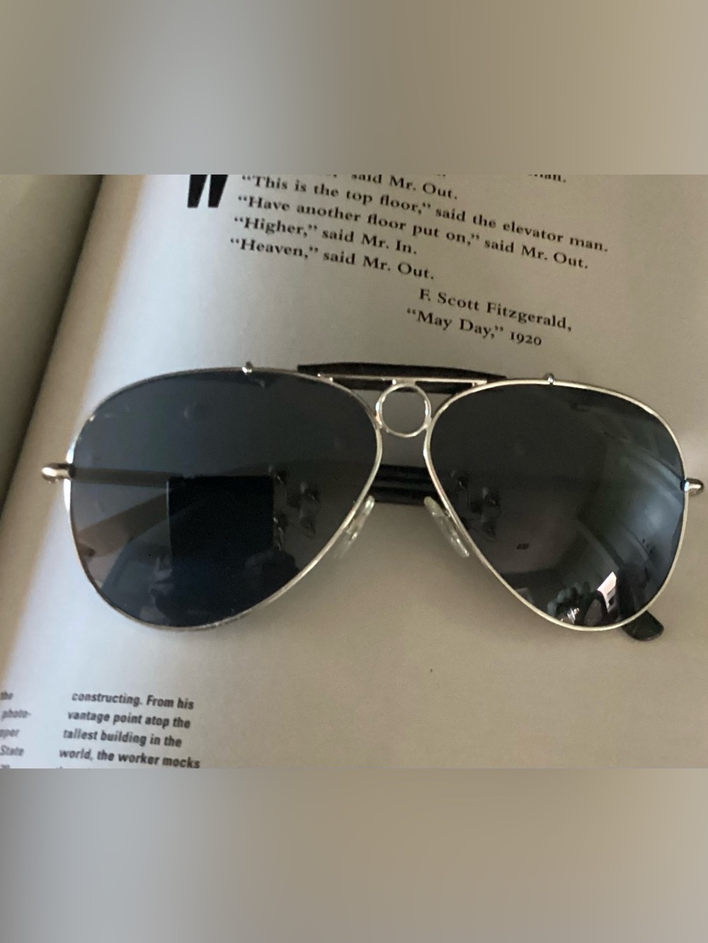 Polo by Ralph Lauren Aviator Sunglasses - Deep Ocean blue with Silver Frame